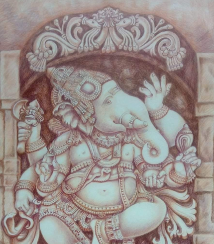 Ganesha in Sepia
