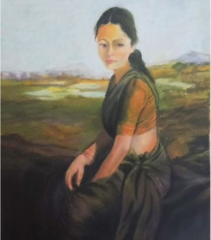 Damsel 4 12 × 14 inches