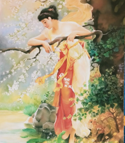 Damsel 16 × 18 inches