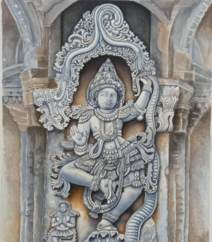 Belur – Kalinga Mardhana 18 × 24 Inches
