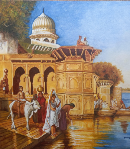 Varanasi – Venerated 20 × 24 Inches