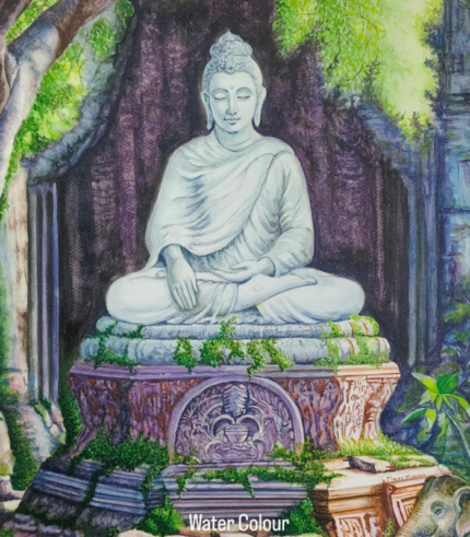 Buddha – Wisdom in Tranquility 18 × 24 Inches