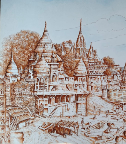 Varanasi – The Timeless Ghats 18 × 24 Inches
