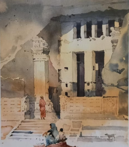 Aurangabad – Caves 12 × 16 Inches