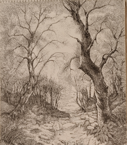 Whispers on the Ancient Grove 11.5 × 16.5 Inches