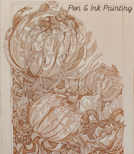 Piony – A Floral Symphony 11.5 × 16.5 Inches