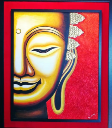 Buddha : 28 × 32 Inches (Framed)